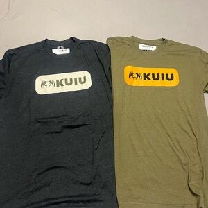 KUIU Short Sleeve Tees - Dark Gray and Olive Green